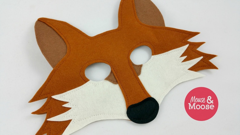 Wool Felt Fox Mask for Pretend Play and Dress Up Make Believe | Etsy