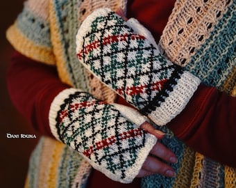 Fingerless gloves, Mittens, fingerless wool cuffs