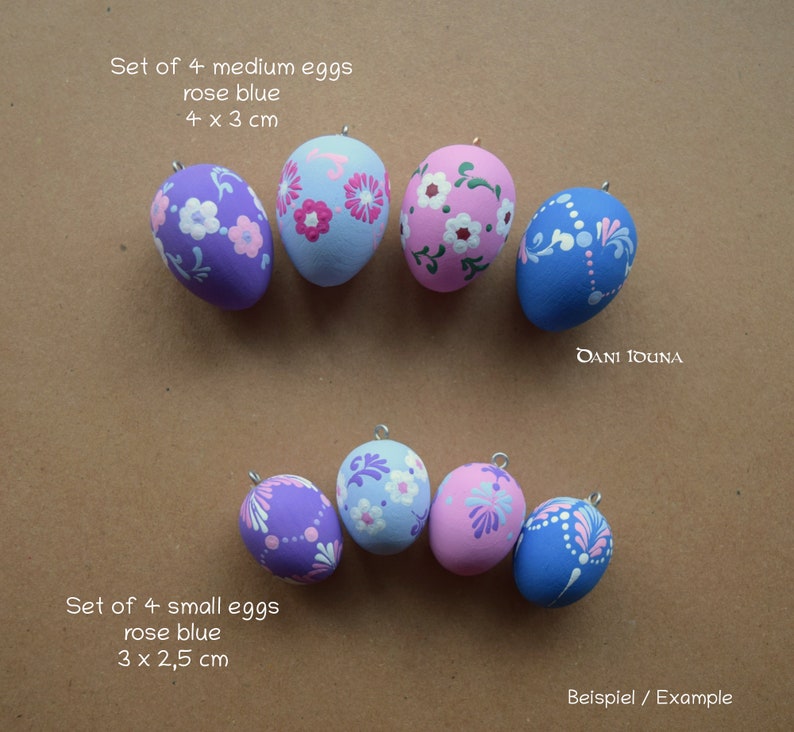 Hand Painted Wood Easter Eggs for Indoor Decoration for Etsy