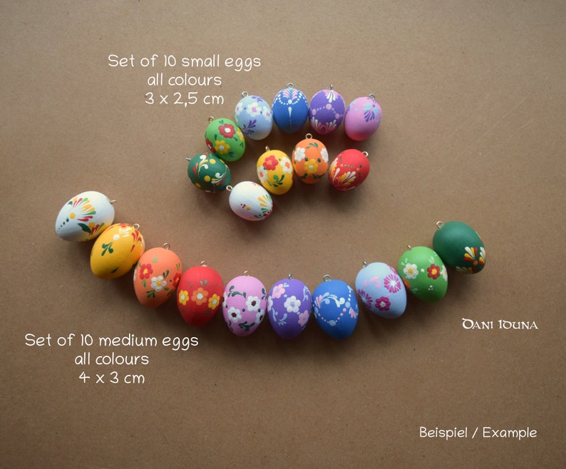 Hand Painted Wood Easter Eggs for Indoor Decoration for Etsy