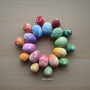 Wood Eastereggs "Rainbow" - Indoor decoration