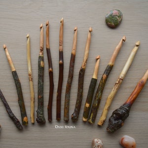 Applewood crochet hooks / Unique pieces image 1