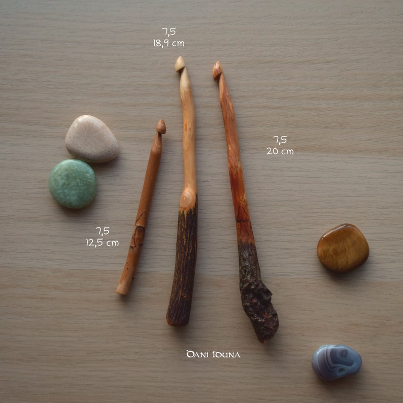 Applewood crochet hooks / Unique pieces image 8