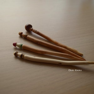 Hairpin made of wood, natural Hairpin image 8
