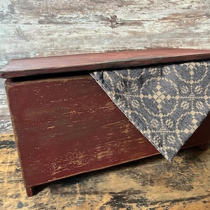 Primitive Keepsake Box - MADE TO ORDER - choose your color finish