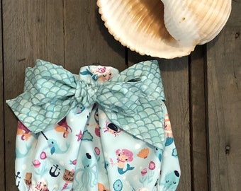 Mermaid Bloomers with Bow Belt