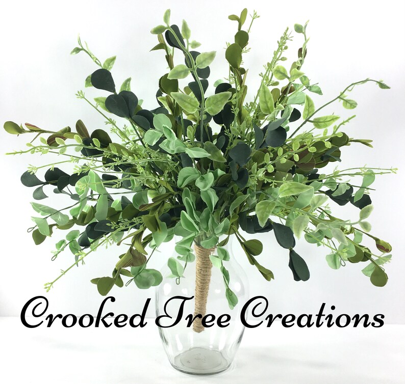 Greenery Bouquet Greenery Spray Vase Filler Greenery Spring Etsy