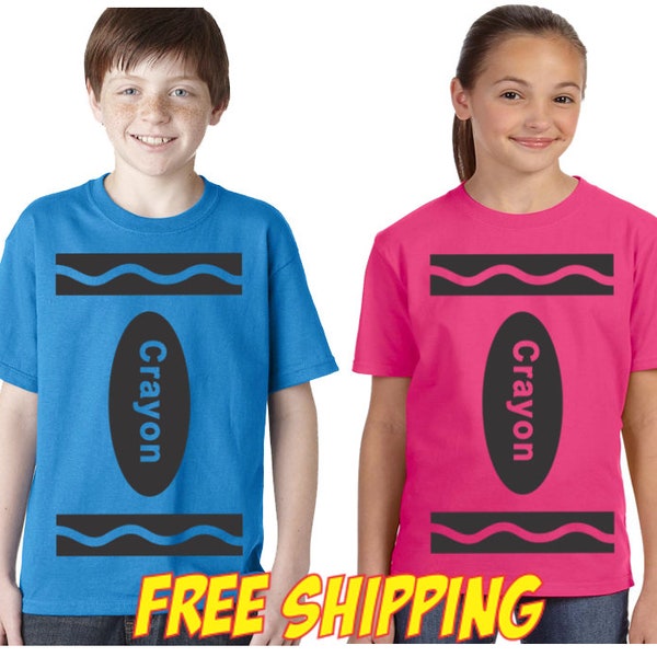 Crayon Costume Shirt Etsy