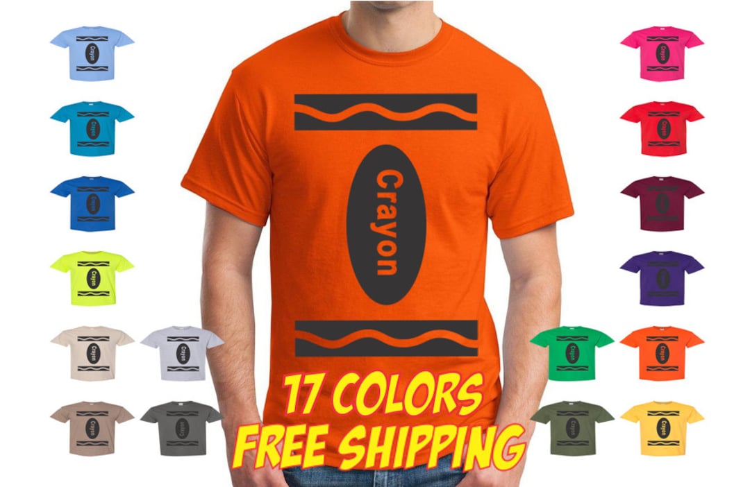 Crayon Shirt Halloween Costume Group Family Halloween Costume T Shirt