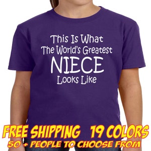 NIECE Shirt Niece Birthday Christmas Gift New Aunt Uncle Funny T Shirt Adult and Youth