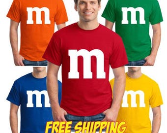 M M T Shirt M and M T Shirt Group Family Halloween Costume T Shirt Tee