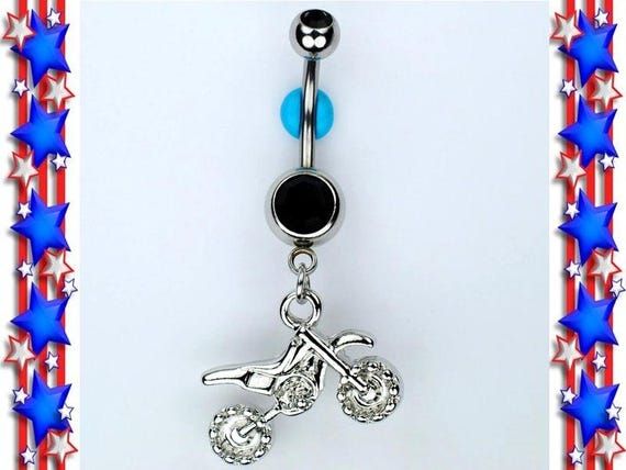 Dirt bike belly button rings discount