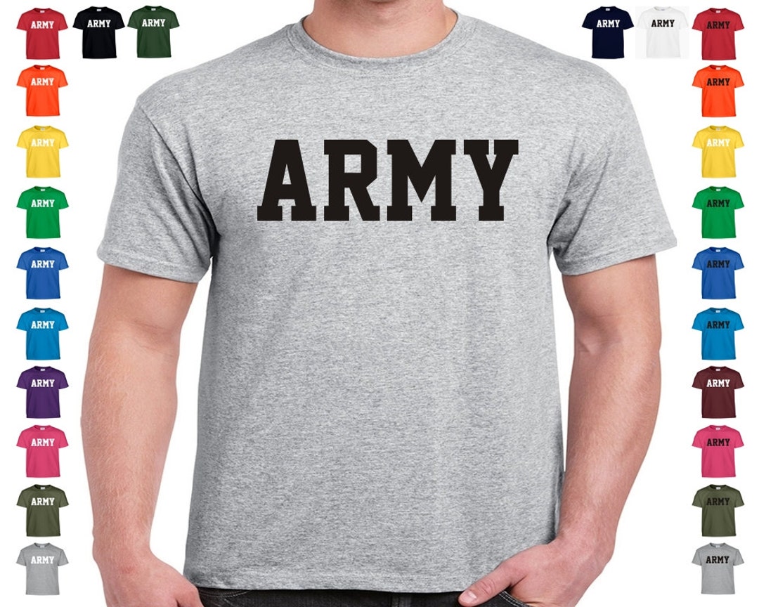 ARMY Physical Training PT Gear US Military T Shirt Also Available Navy ...