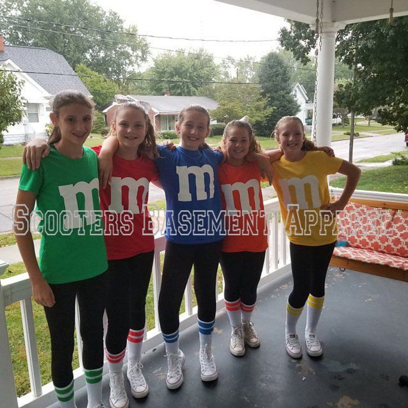 M and M Shirt M & M Youth T shirt Family Halloween Costume Etsy