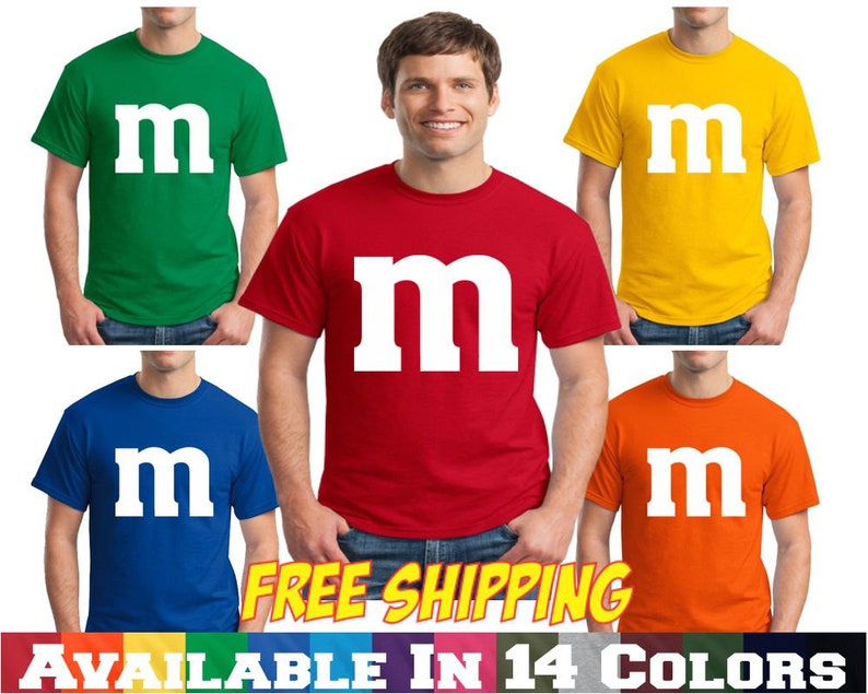 M&M T Shirt M and M T Shirt Group Family Halloween Costume T Shirt Tee image 1