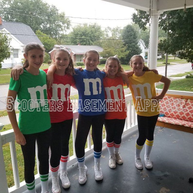 M and M shirt Group M & M Ladies Halloween Costume Ladies Etsy