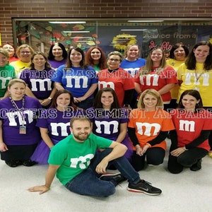 M&M T Shirt M and M T Shirt Group Family Halloween Costume T Shirt Tee image 4