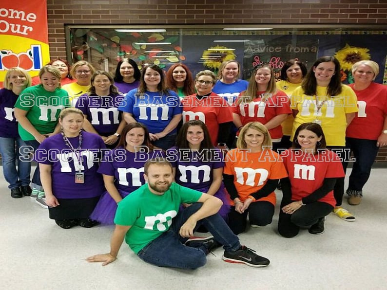 M&M T Shirt M and M T Shirt Group Family Halloween Costume T Shirt Tee image 4