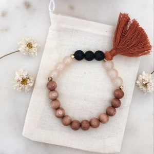 Custom "Tassel" Diffuser Bracelet in Rosewood