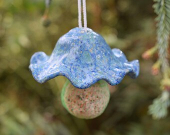 Bird Feeder Ceramic Bird Feeder Pottery Bird Feeder Garden Etsy