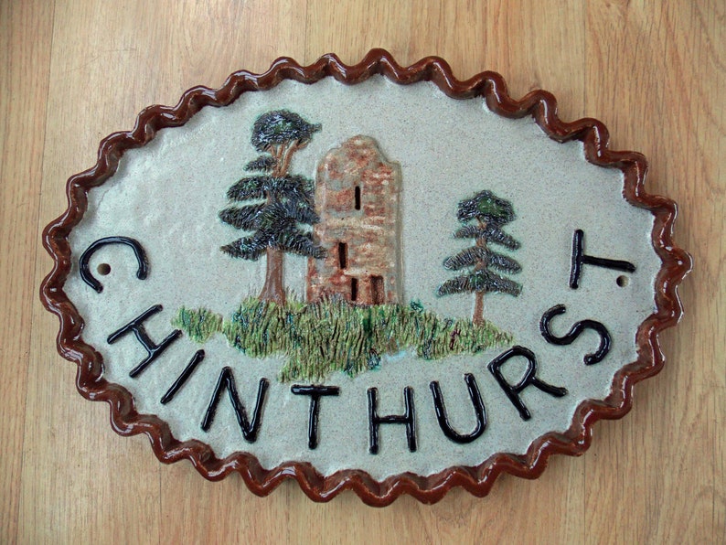 Ceramic House Name Sign Personalised for you made to 0rder Etsy