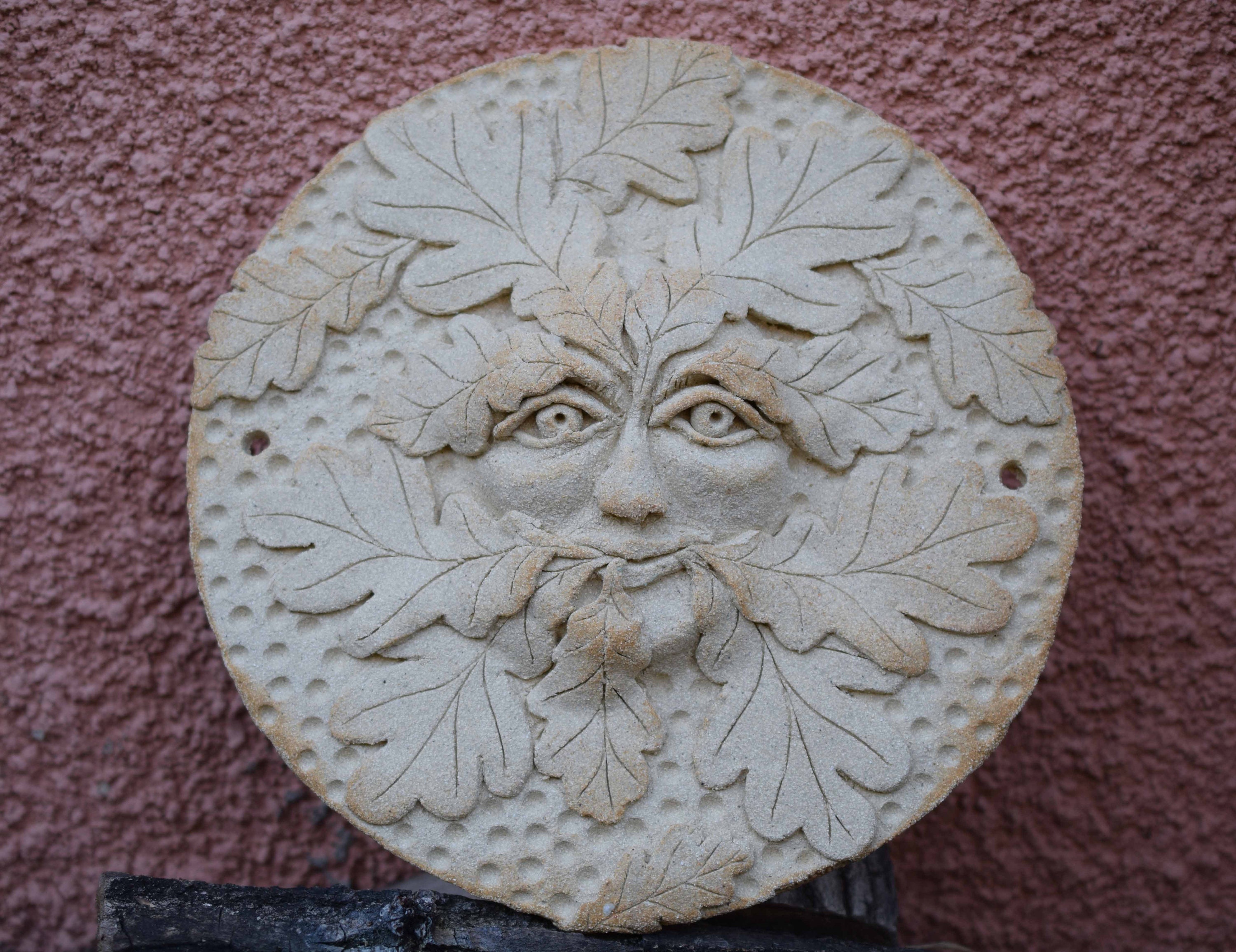 Ceramic Green Man for your garden or conservatory Etsy
