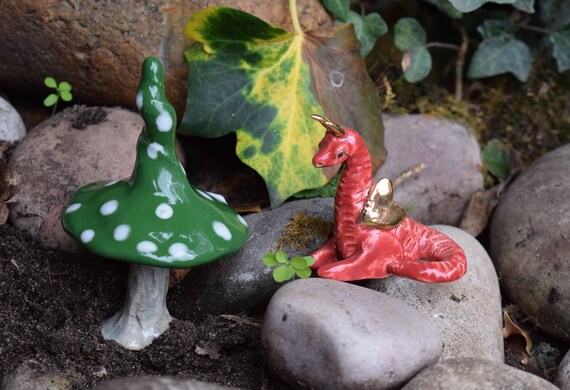 Miniature Dollhouse FAIRY GARDEN ~ Dragon Cave Figurine ~ NEW