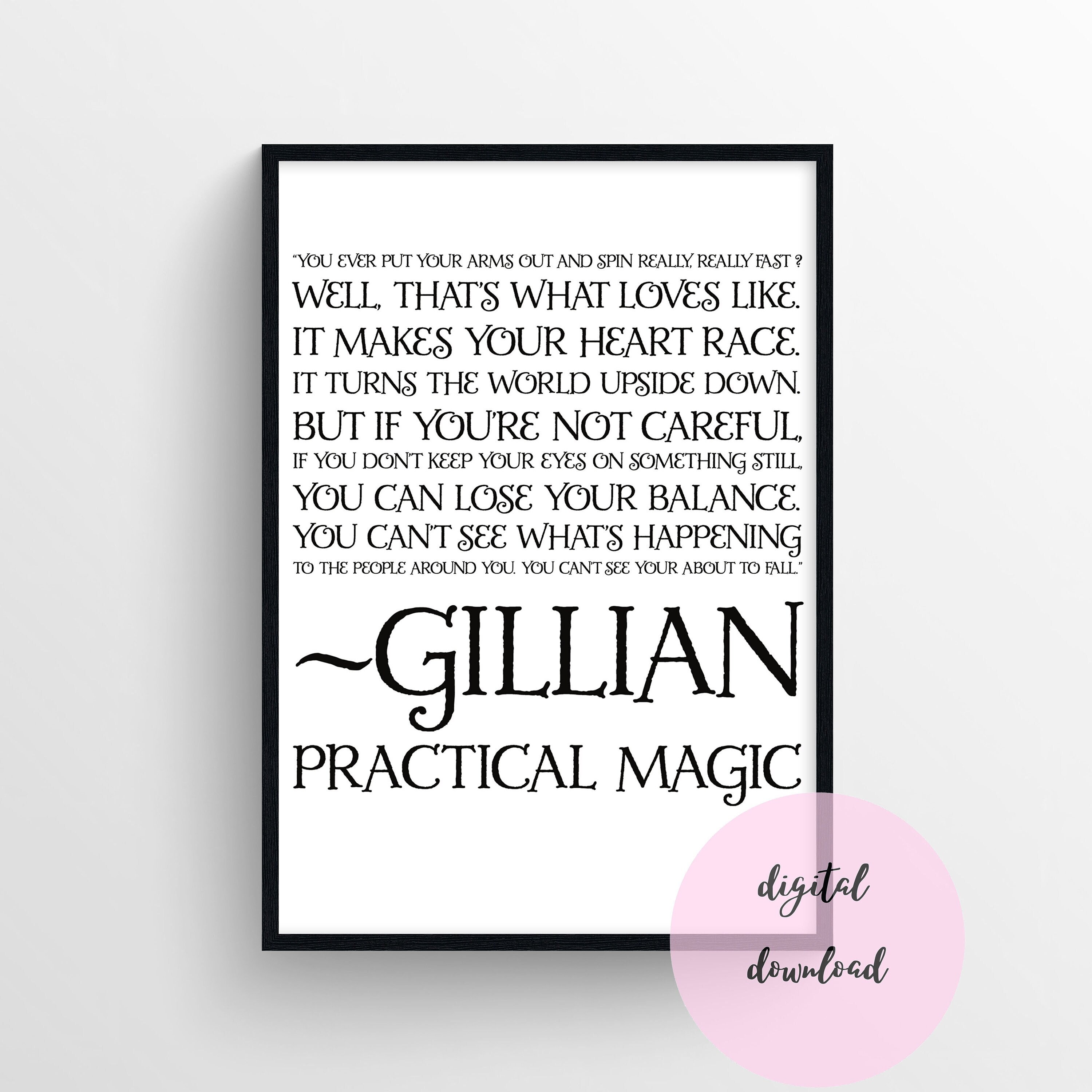 Digital Download Wall Art Movie Quote Printable Love Quote Practical ...