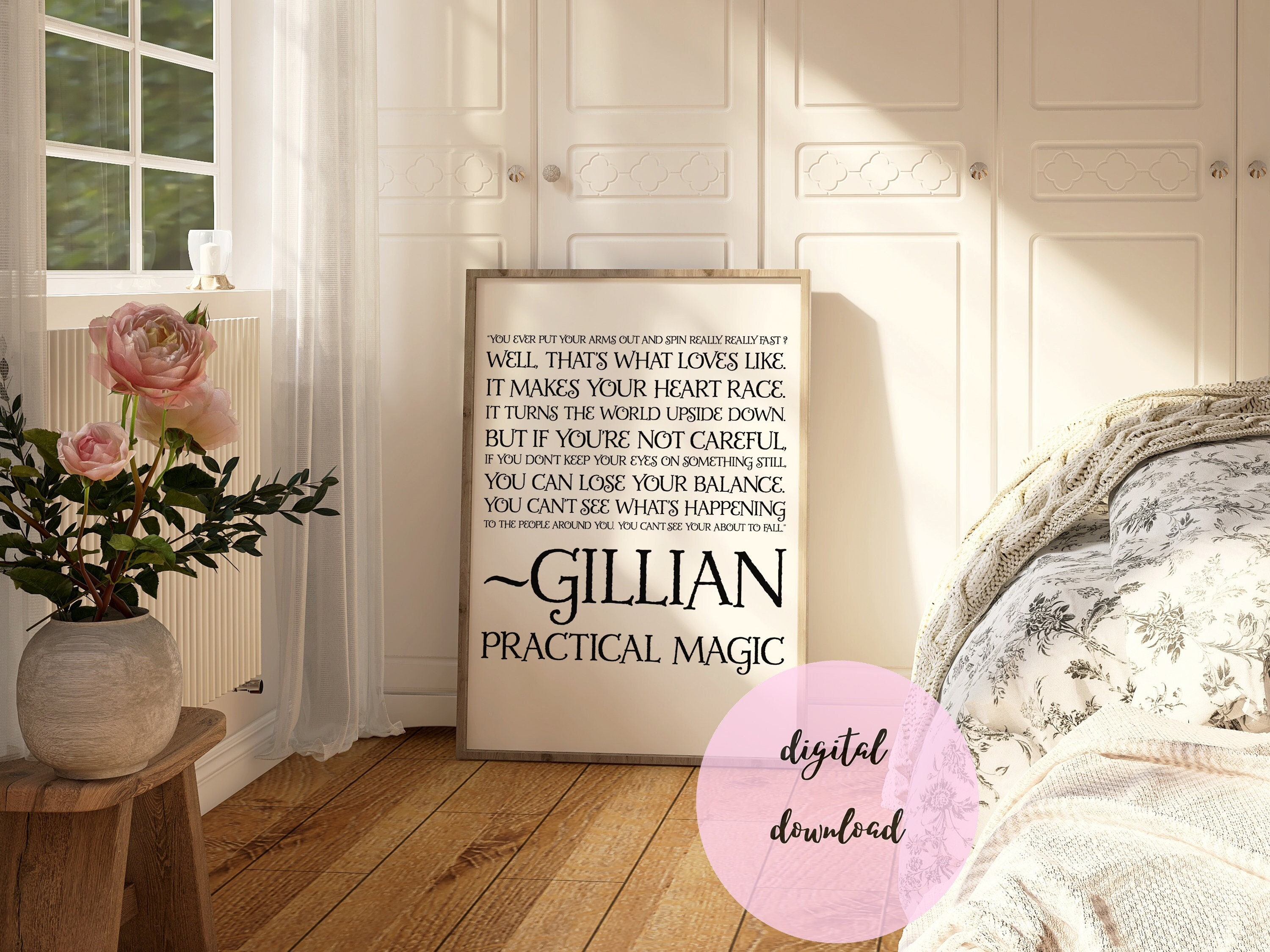 Digital Download Wall Art Movie Quote Printable Love Quote Practical