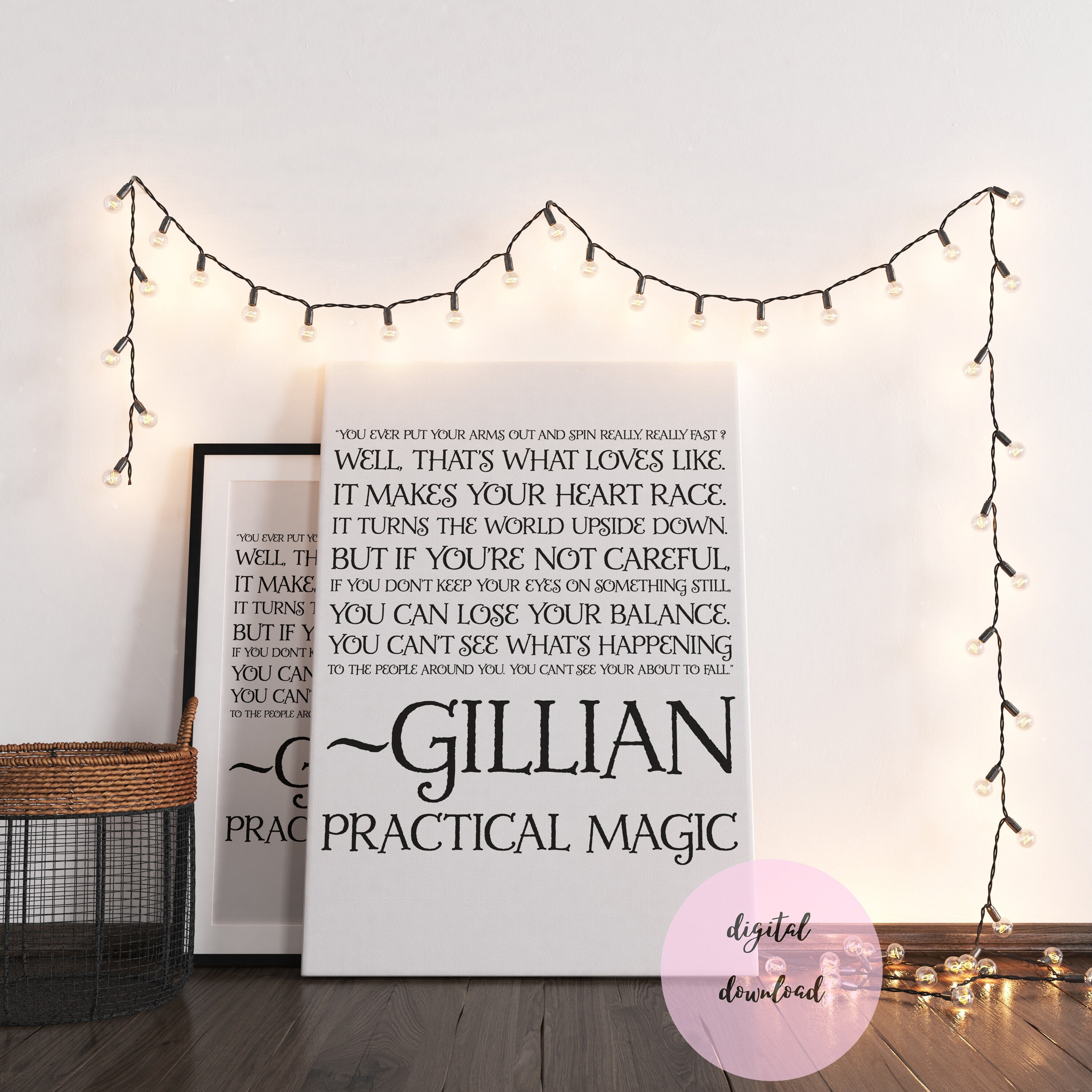 Digital Download Wall Art Movie Quote Printable Love Quote Practical