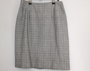 90s Plaid Pencil Skirt by Christy Girl