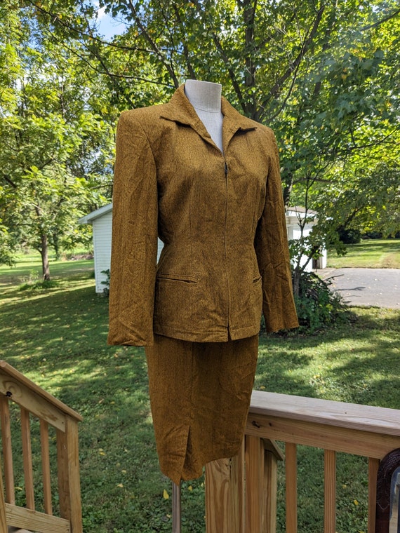 Vintage 90s Paul Alexander Blazer and Skirt Suit … - image 1