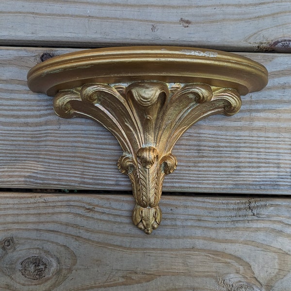 Vintage Gold Floating Shelf Etsy