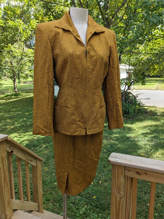 Vintage 90s Paul Alexander Blazer and Skirt Suit … - image 2