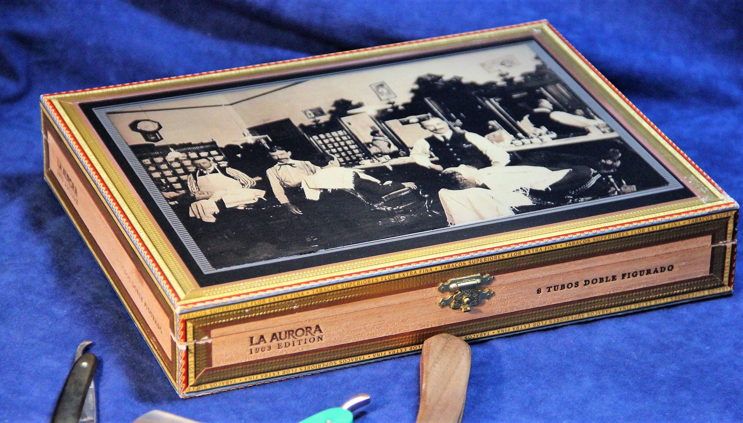 Straight Razor Collection Storage Case Repurposed Wooden Etsy