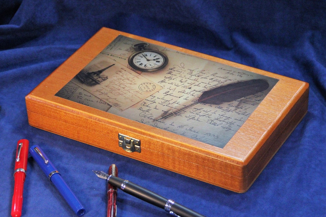 Fountain Pen Collection Storage Case Repurposed Wooden Cigar Etsy