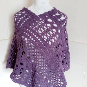 Handmade crochet poncho