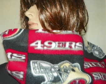 49ers Fleece Scarf for a Teen or a Adult 7"x62"