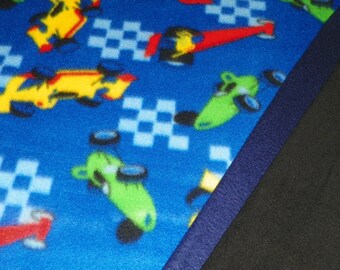 カーズフリースブランケット 男の子用ブランケット、裏地は黒、ダブルフリースを縫い合わせたブランケット