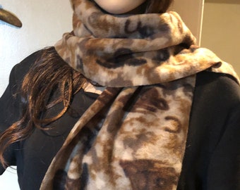 Cowboy or Cowgirl Fleece Scarf Teen-Adult Size Free Shipping  Ready to Ship