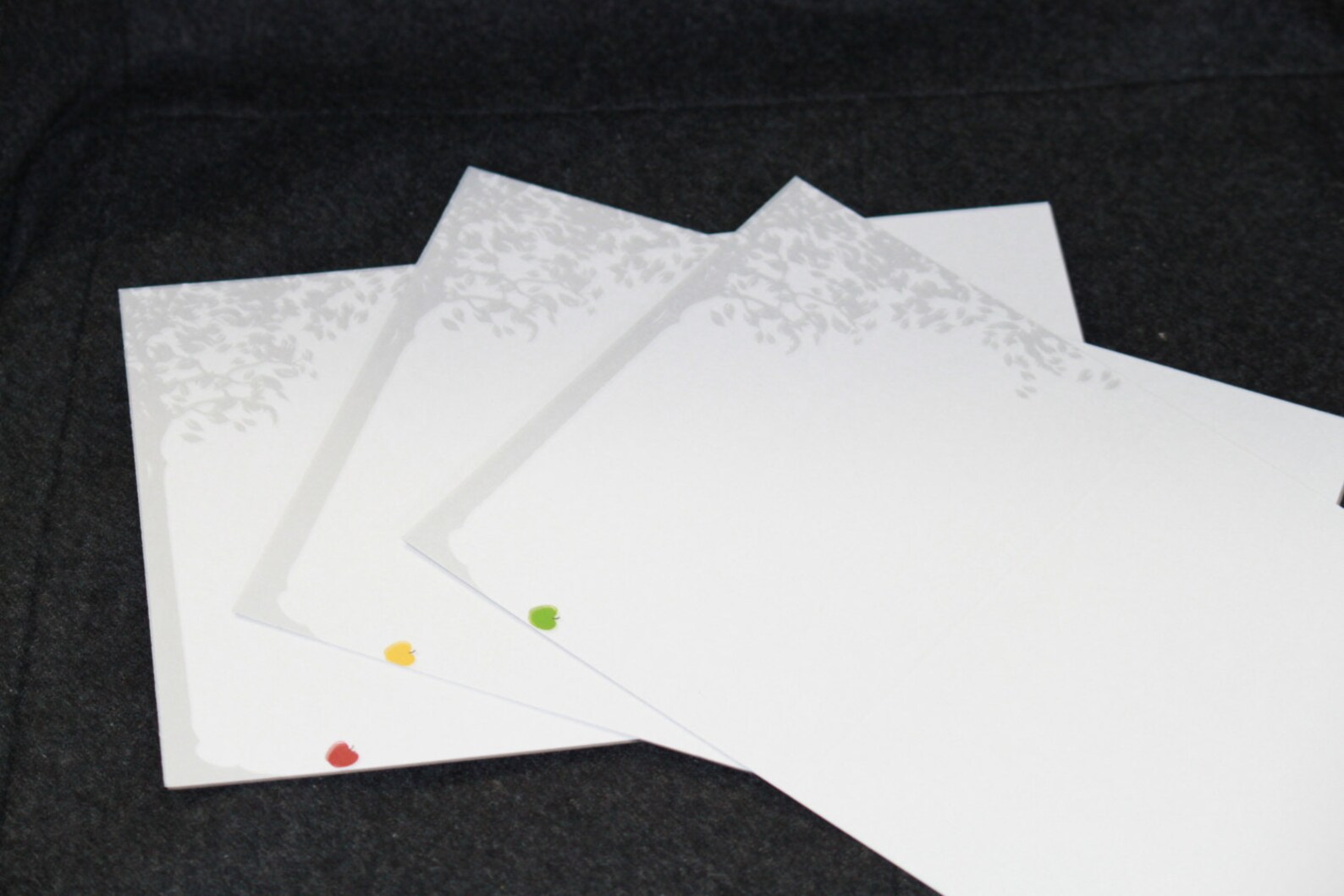Blank Note Cards set of 3 Freshly Picked Etsy