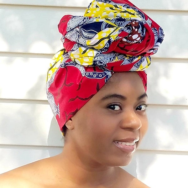 Kibuyu Headwrap, Mommy and Me Headwrap, Mothers Day, Head Tie, African Headwrap, Ankara Headwrap, Gele, Foulard, Ankara Crown, Head Scarf