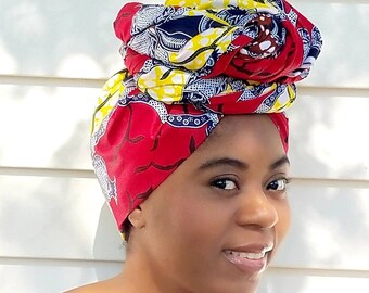 Kibuyu Headwrap, Mommy and Me Headwrap, Mothers Day, Head Tie, African Headwrap, Ankara Headwrap, Gele, Foulard, Ankara Crown, Head Scarf