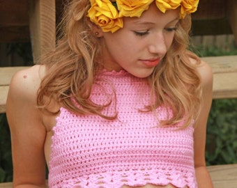 Crochet Halter Top, Halter Top, Summer Top, Crochet Top, Crochet Crop Top