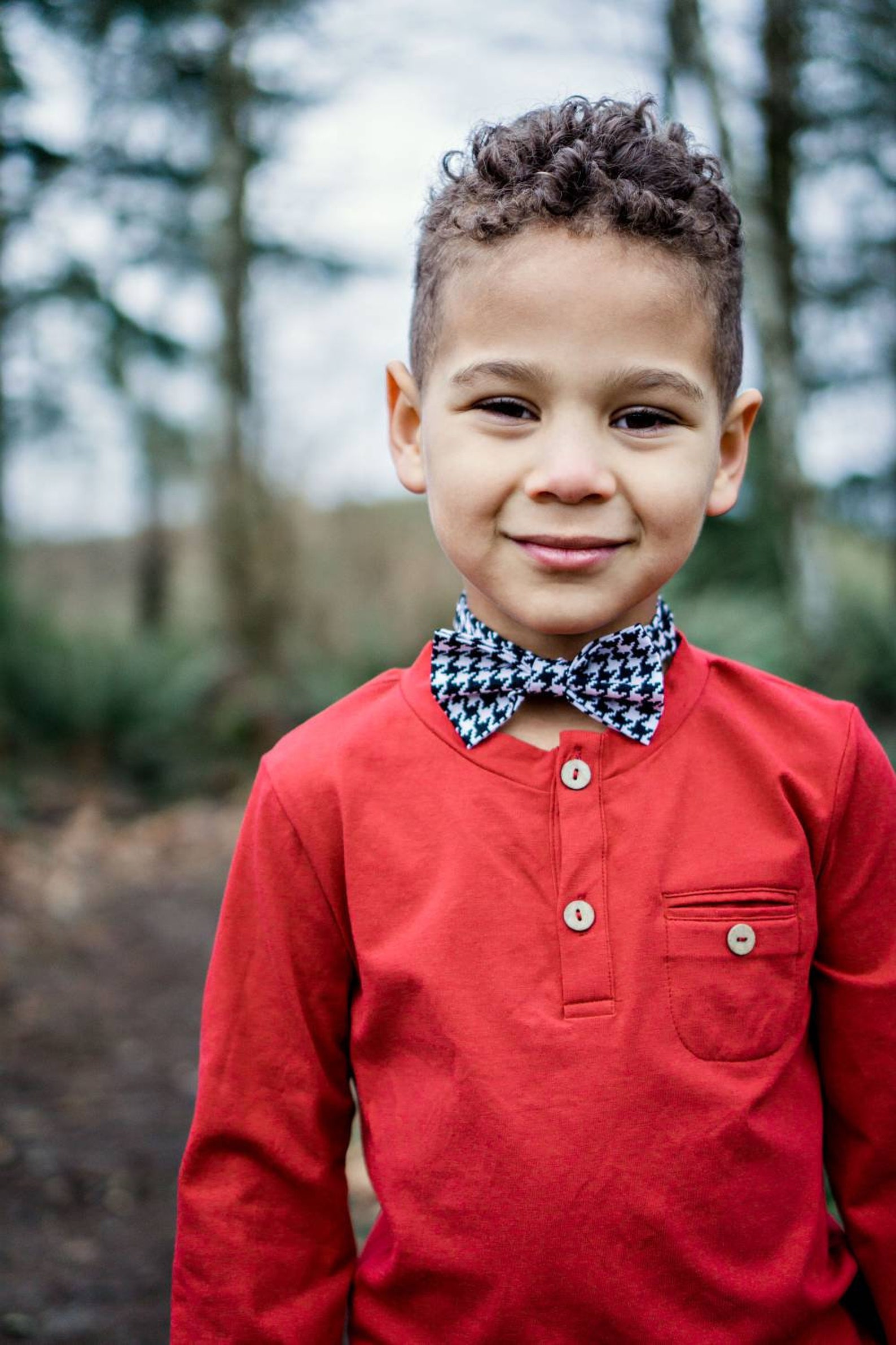 Black Houndstooth Bow Tie Boys Bow Tie Baby Bow Tie Etsy