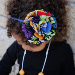 Kizo Headband - Flower Headband - Ankara Headband -  African Print Headband - Girls Headband - Hairband