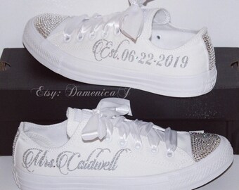 personalized converse for wedding