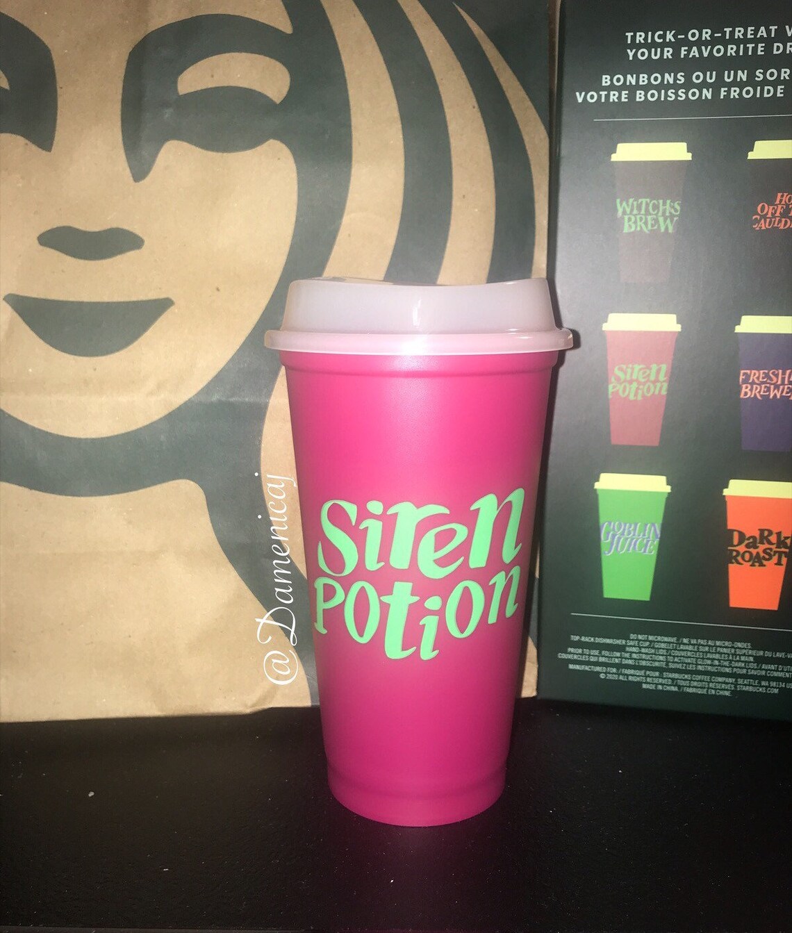 Starbucks Glow in the Dark Halloween Reusable Hot Cups 2020 Etsy