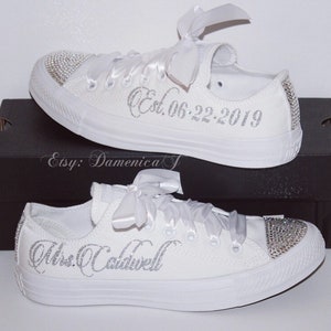 Personalized Wedding Bridal Converse