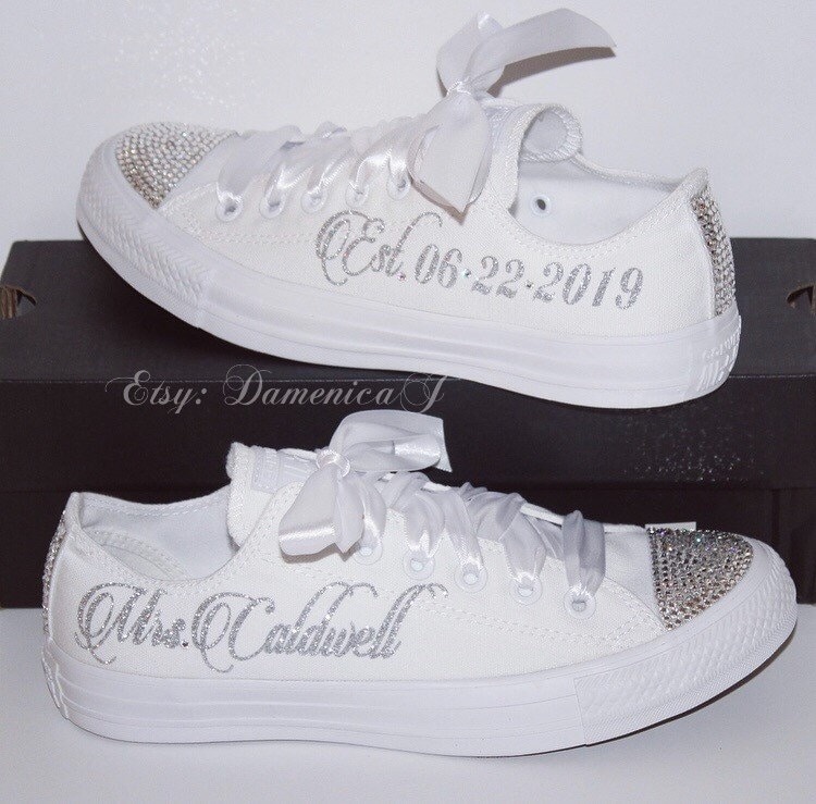 wedding converse etsy